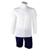 Sıfır Yaka Dry Touch Kısa Kol T-Shirt Beyaz