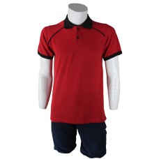 Polo Yaka Bordo Siyah T-Shirt Kelebek Model Lacoste
