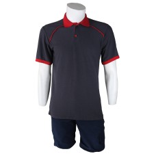 Polo Yaka Siyah Kırmızı T-Shirt Kelebek Model Lacoste