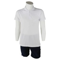 Polo Yaka Beyaz T-Shirt Open End Lacoste