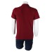 Polo Yaka Bordo T-Shirt Open End Lacoste