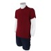 Polo Yaka Bordo T-Shirt Open End Lacoste