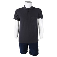 Polo Yaka Füme T-Shirt Open End Lacoste