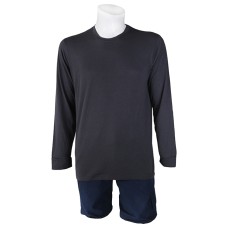 Sıfır Yaka Füme T-Shirt Uzun Kol Open-End Supreme Sıfır Yaka Füme T-Shirt Uzun Kol Open-End Supreme