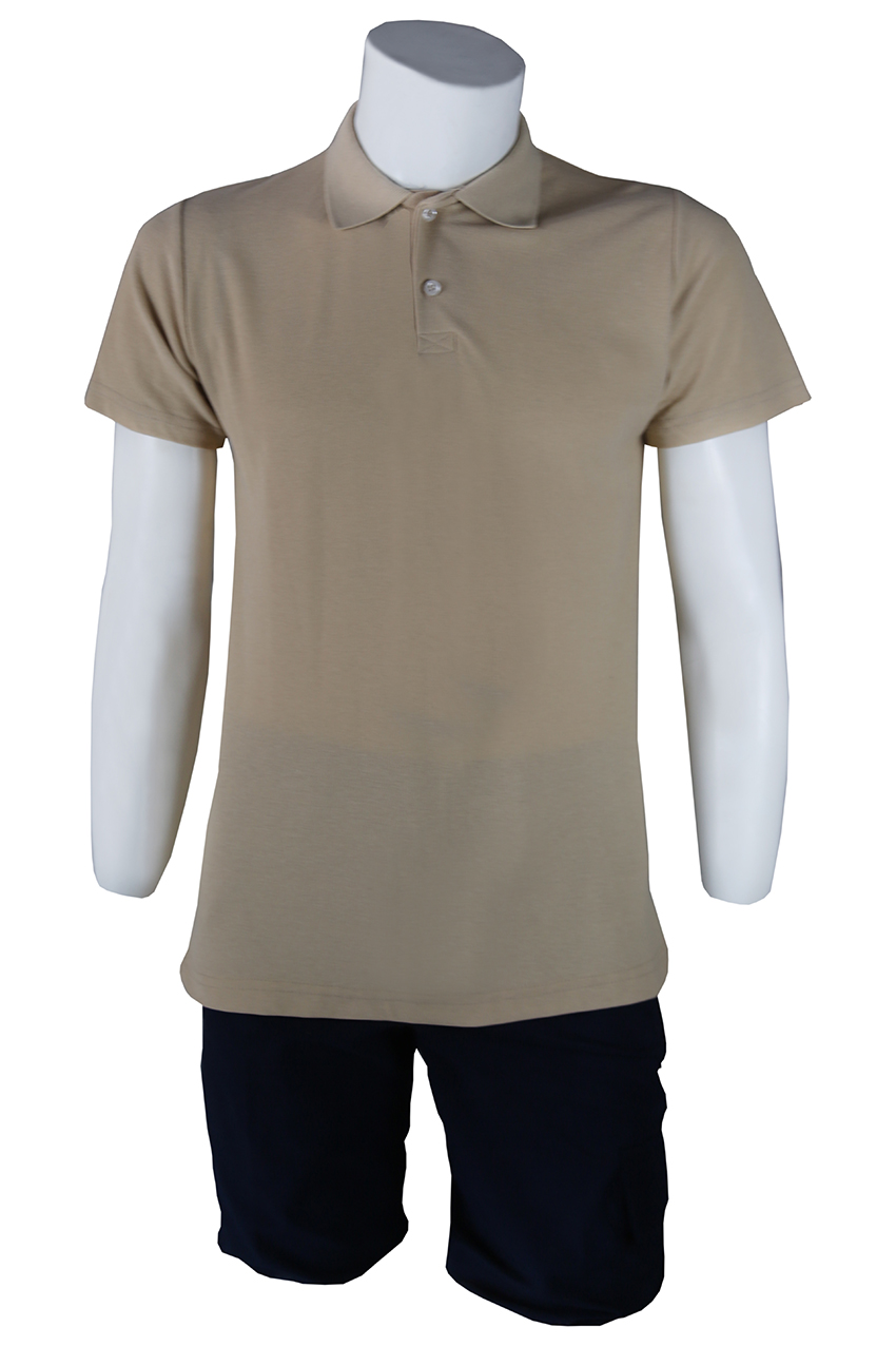 Polo Yaka Bej T-Shirt Openet Lacoste